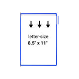 Tarifold Desktop Reference & Display System - 20 Blue Pockets, Letter-Size