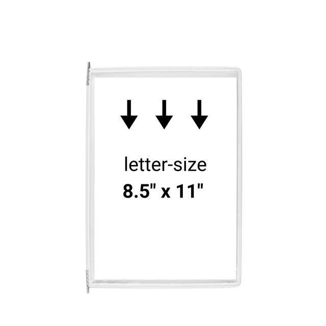 Tarifold Desktop Reference & Display System - 20 White Pockets, Letter-Size