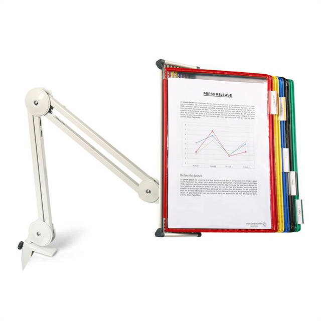 Tarifold Swing Arm with 10 Antimicrobial Assorted Pockets, Letter-Size