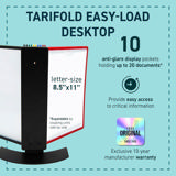 Easy-Load Desktop Reference & Display System – 10 Assorted Pockets, Letter-Size