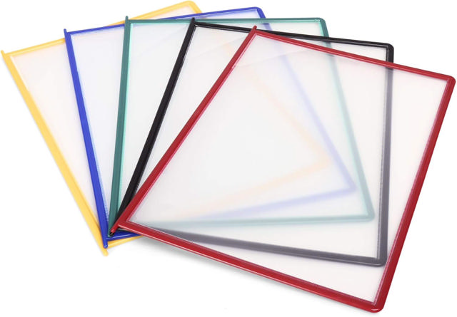 Easy-Load Desktop Reference & Display System – 10 Assorted Pockets, Letter-Size