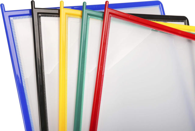 Easy-Load Desktop Reference & Display System – 10 Assorted Pockets, Letter-Size