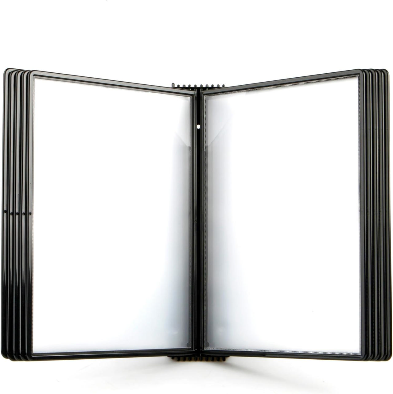 Easy Load Wall Mount Reference & Display System – 10 Black Pockets, Letter-Size