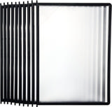 Easy Load Wall Mount Reference & Display System – 10 Black Pockets, Letter-Size