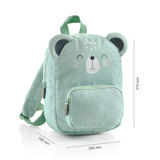 Mini Backpack, Green Bear