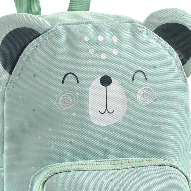 Mini Backpack, Green Bear