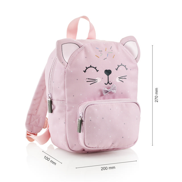 Mini Backpack, Pink Cat