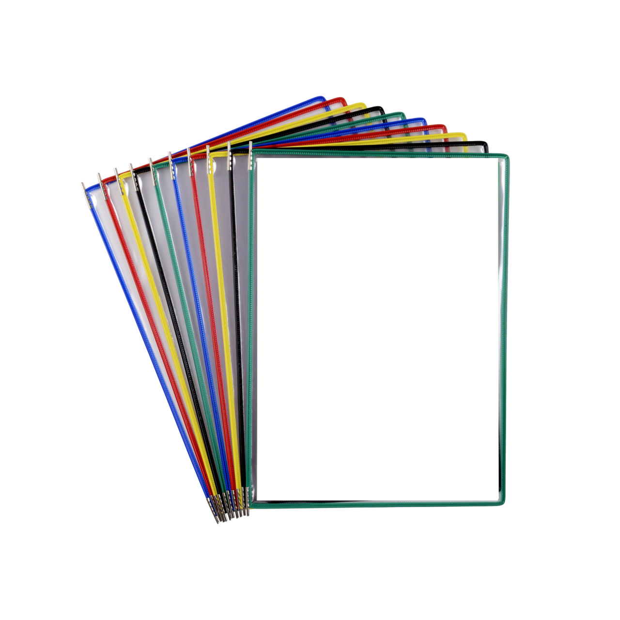  Tarifold Pivoting Pockets for Wall, Desk or Rotary Systems - 10 Assorted Pockets, A4 Size