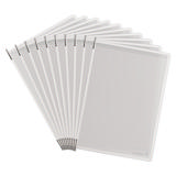 Tarifold Antimicrobial Pivoting Pockets for Wall, Desk or Rotary Systems - 10 White Pockets, Letter-Size