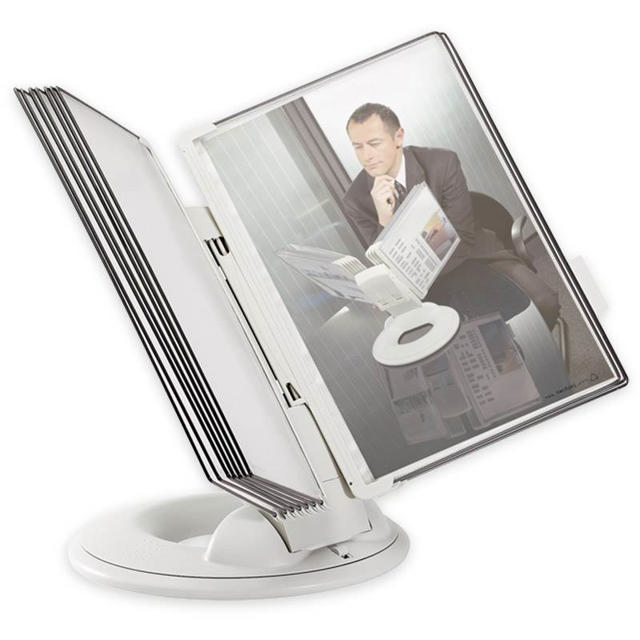 Tarifold Orbital Reference & Display System -10 Gray Pockets, Letter-Size