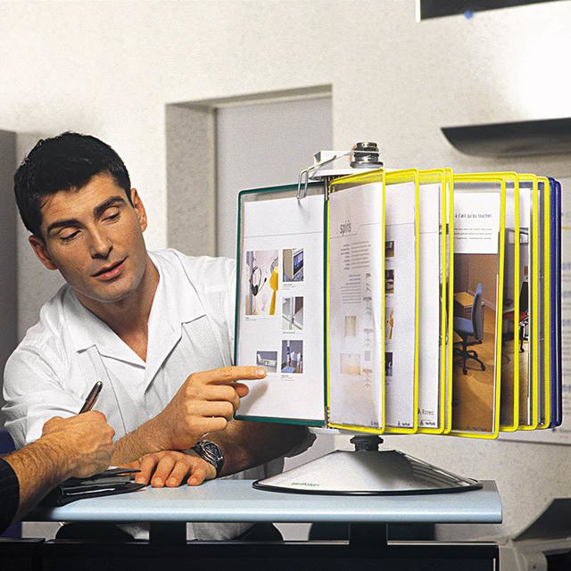 Tarifold Rotary Reference & Display System - 50 Assorted Pockets, Letter-Size