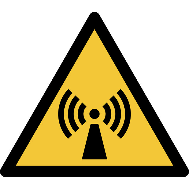 Safety sign Warning Non-ionizing radiation
