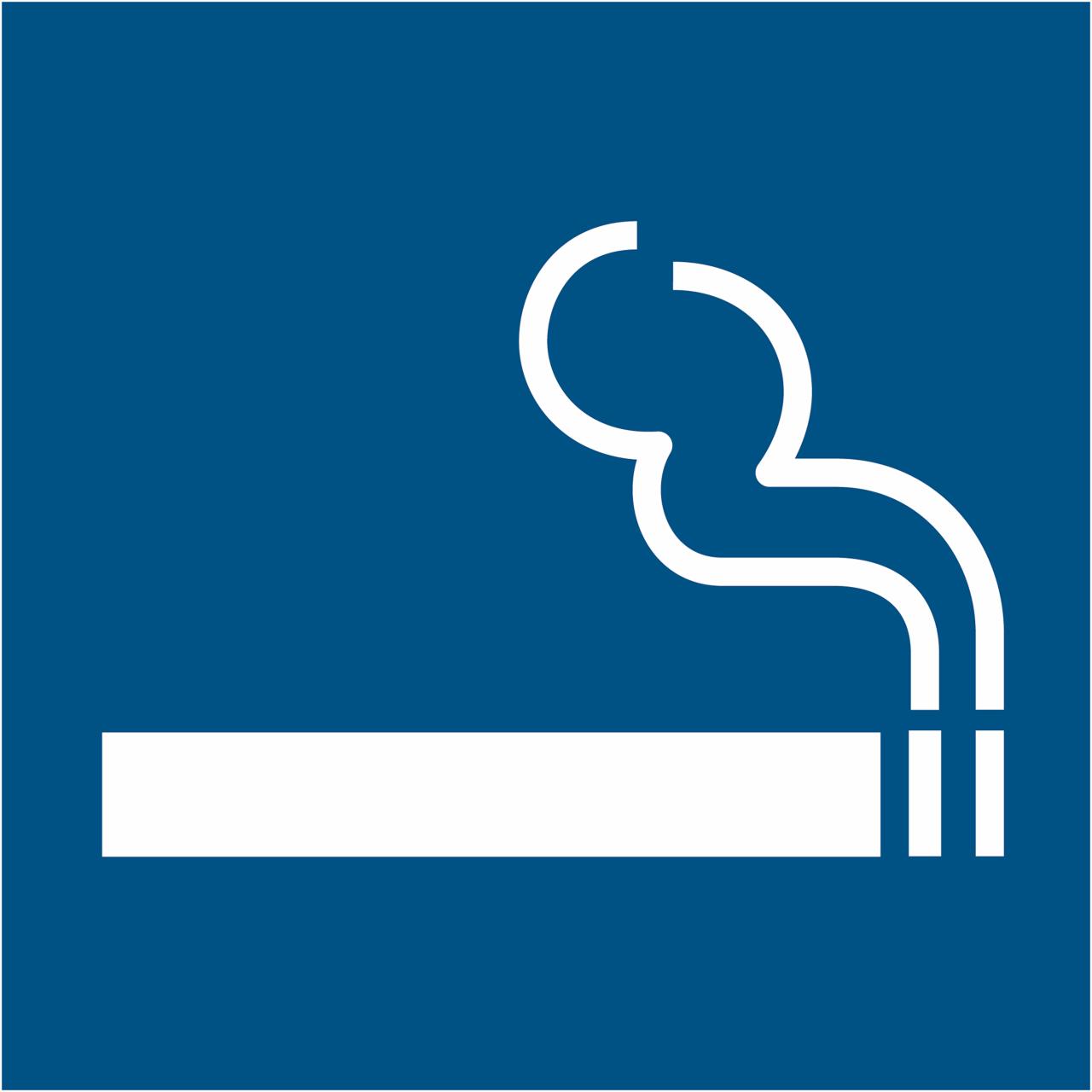 Smoking Permitted Sign, 150 x 150 mm