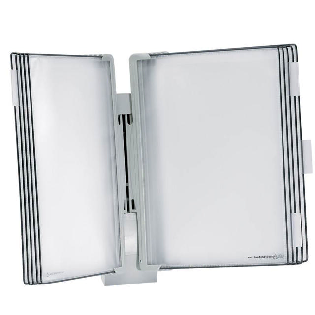 Tarifold Design Modular Wall Extension Unit - 10 Gray Pockets, Letter-Size