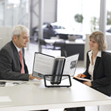 Tarifold VEO Desktop Reference & Display System - 10 Black Pockets, Universal (Letter-Size/A4)