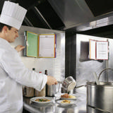 Tarifold Stainless Steel Antimicrobial Wall Mount Reference & Display System – 10 Assorted Pockets, Letter-Size