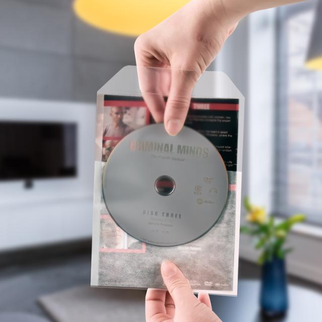 Single / Double DVD sleeve with felt