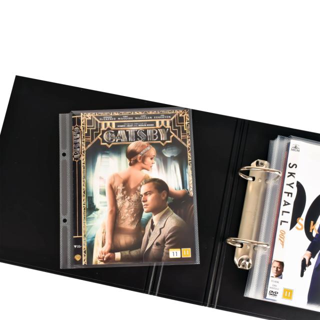 DVD binder for DVD sleeves