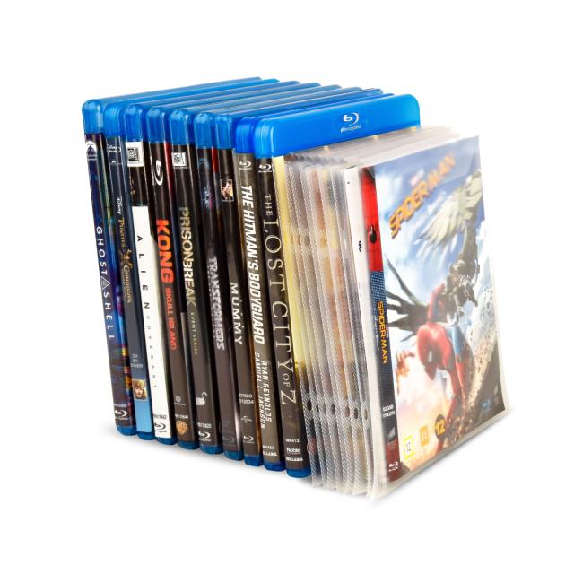 Blu-Ray sleeves with binder holes for Blu-Ray storage