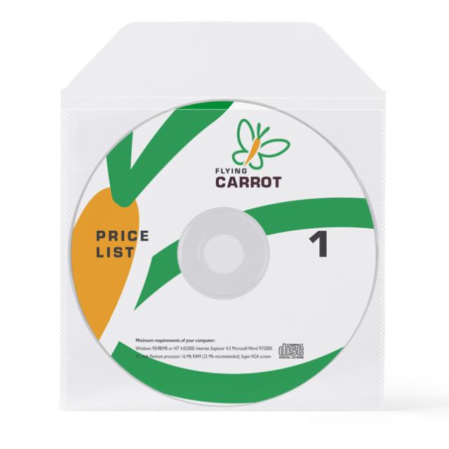 Non-adhesive CD/DVD Pockets, Biodegradable