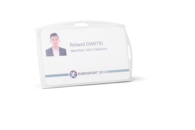 Security ID Card Holder, PP, for 2 Cards