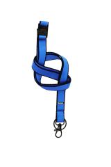 Flat Textile Lanyard, with Swivel Hook and Key Ring