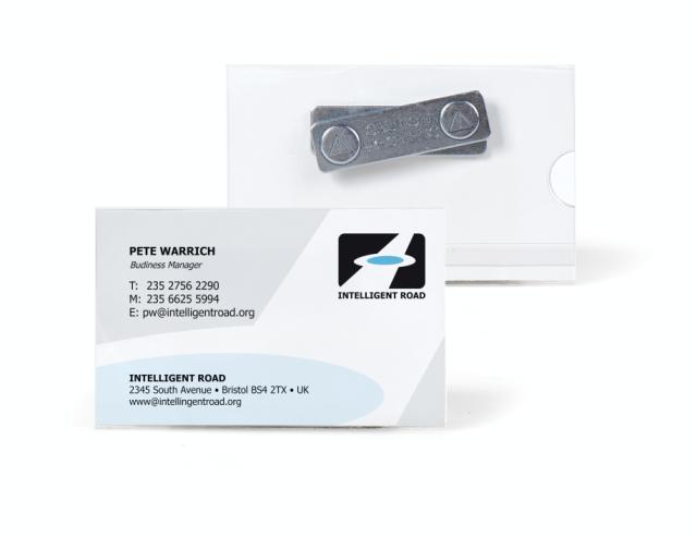 Magnetic Name Badge, with Inserts, 40x75 mm