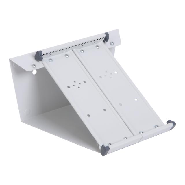 Mounted Empty Tarifold Metal Desk Display Unit, A5, Grey, for 20 Pockets, with Side Stops