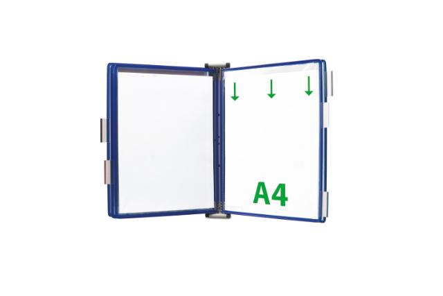 Tarifold Metal Wall Document Display System, A4, 5 Pockets