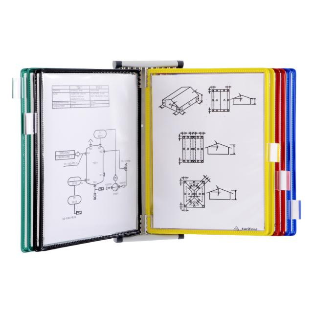 Tarifold Metal Wall Document Display Systems, A5, 10 Pockets