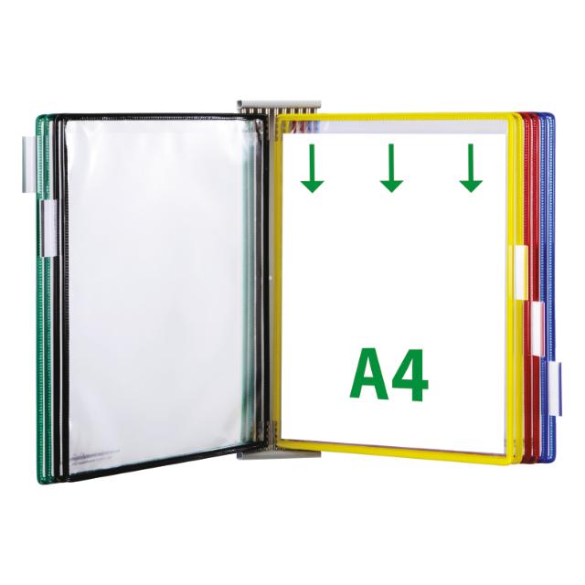 Tarifold Metal Wall Document Display Extension Kit, A4, 10 Pockets
