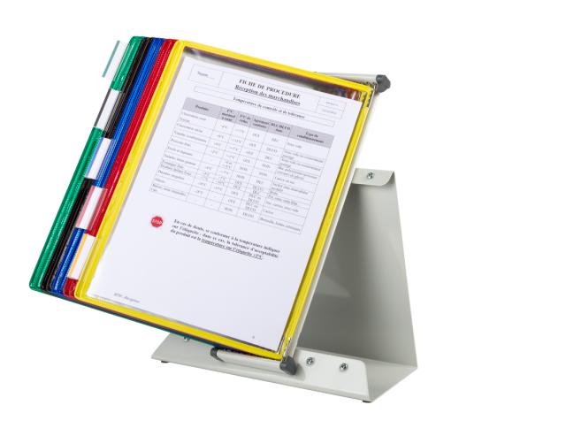 Tarifold Metal Desk Document Display System, A4, 10 Pockets