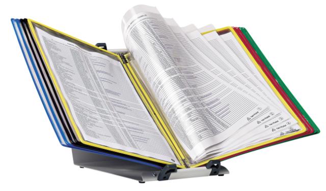 Tarifold Metal Desk Document Display System, A4, 10 Foldfive Pockets