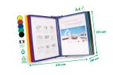 Tarifold Easy Load Desk Document Display System, A4, 10 PP Pockets, Top and Left Side Loading