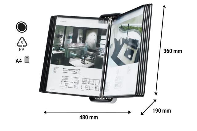 Tarifold Veo Wall Document Display System, A4, 10 PP Pockets