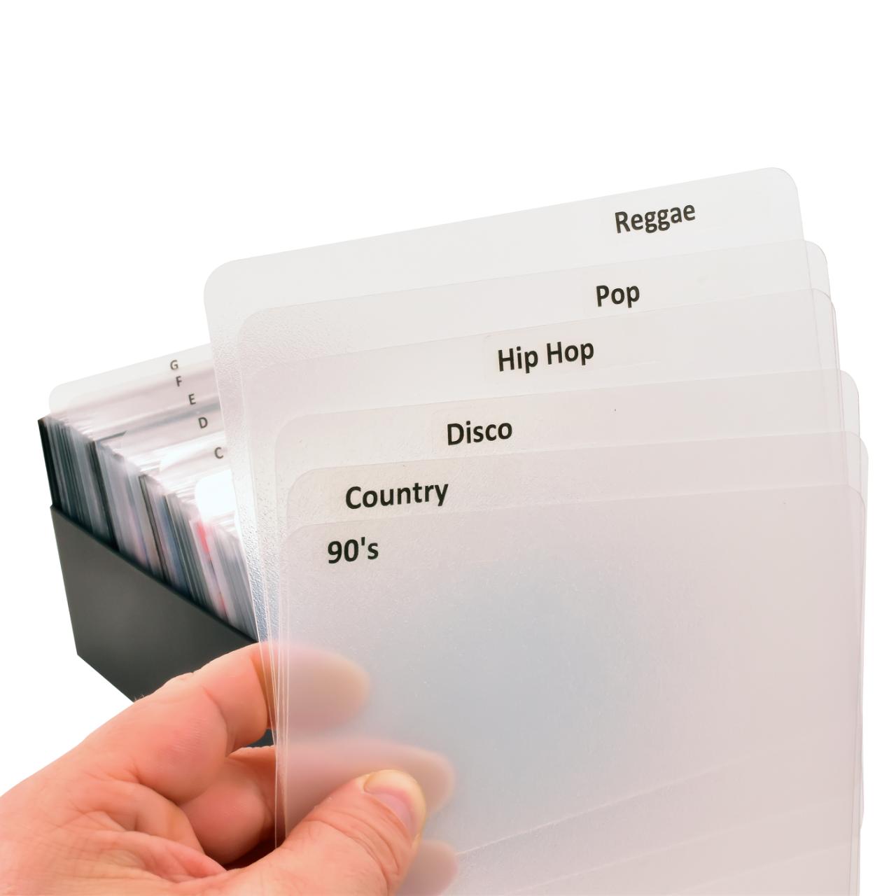 CD Dividers incl. labels with pre-printed film genres