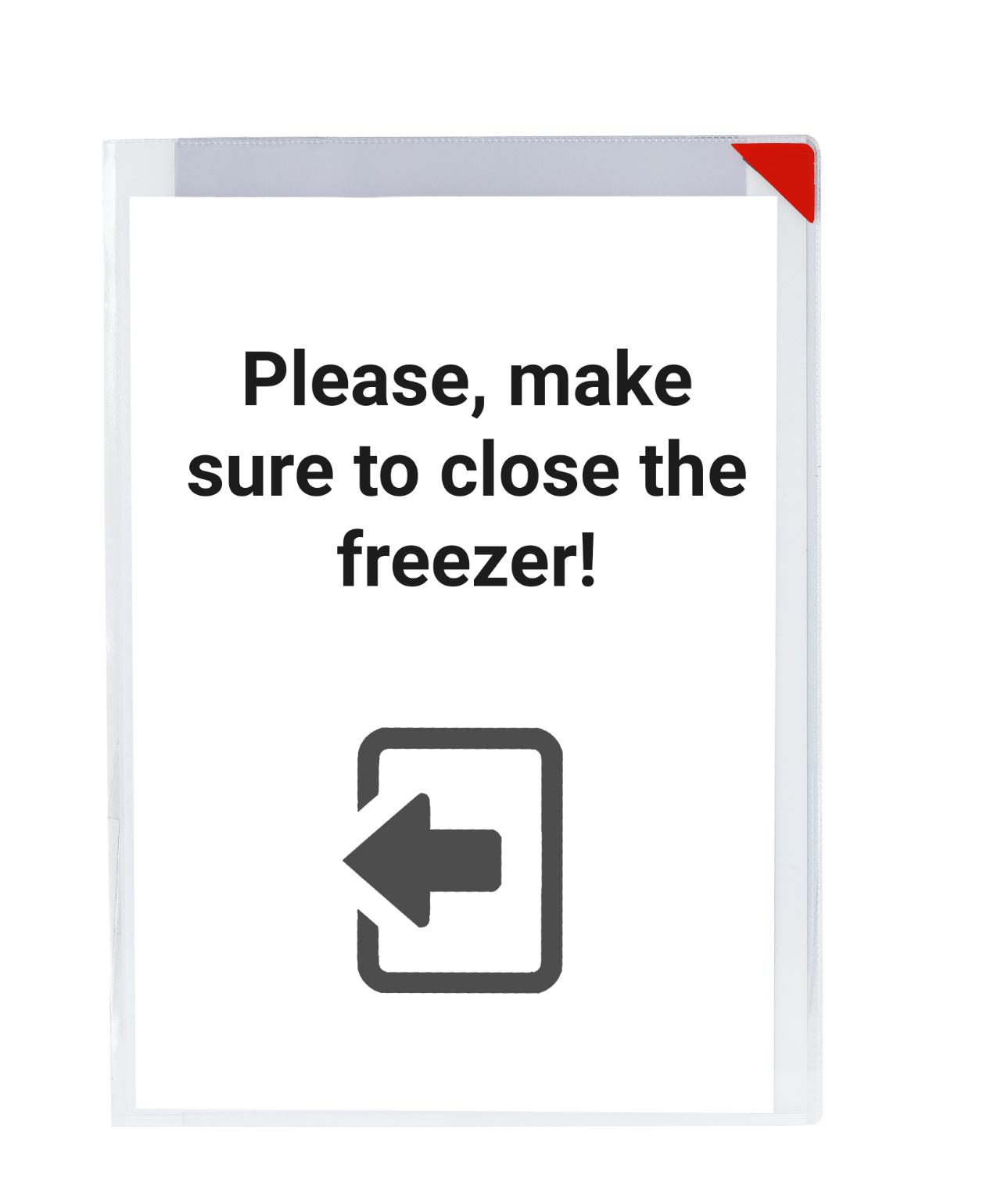 Kang Easy Clic Subzero Self-adhesive Signage Pocket, Permanent, A4
