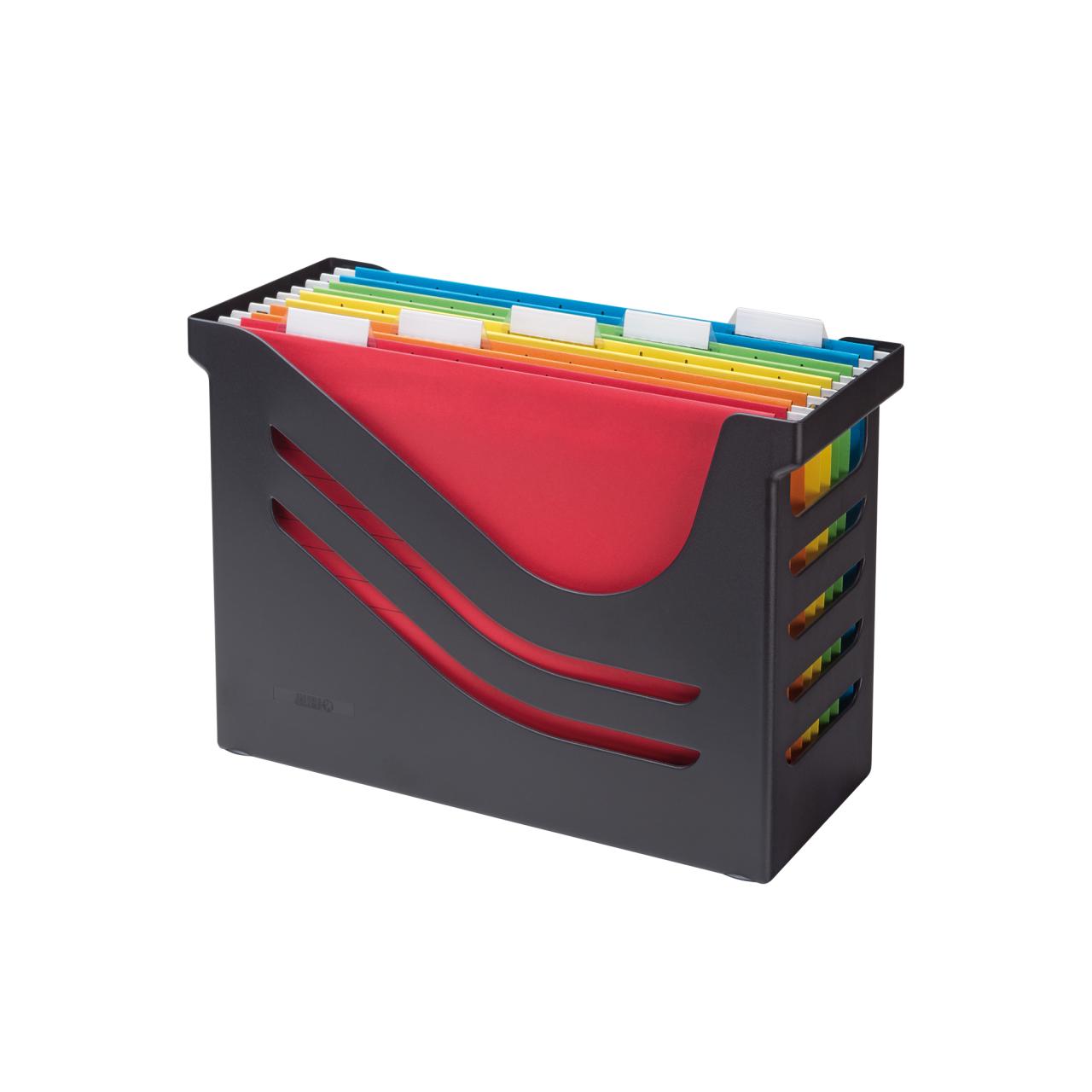 Re-Solution Suspension File Box with 5 Suspension Files, 100% Recycled 