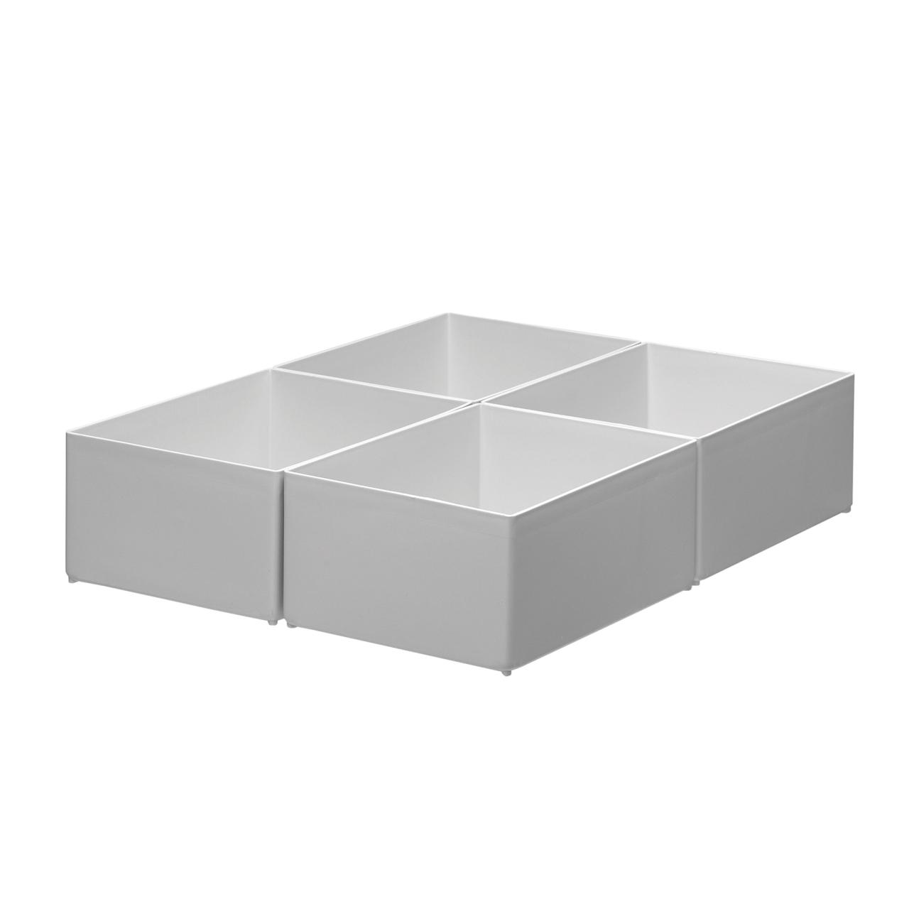 Insert Boxes, high, 4 boxes per drawer, 1 compartment