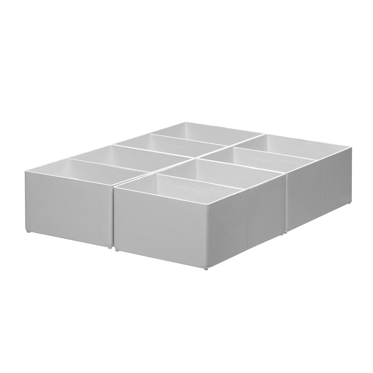 Insert Boxes, high, 4 boxes per drawer, 2 compartments