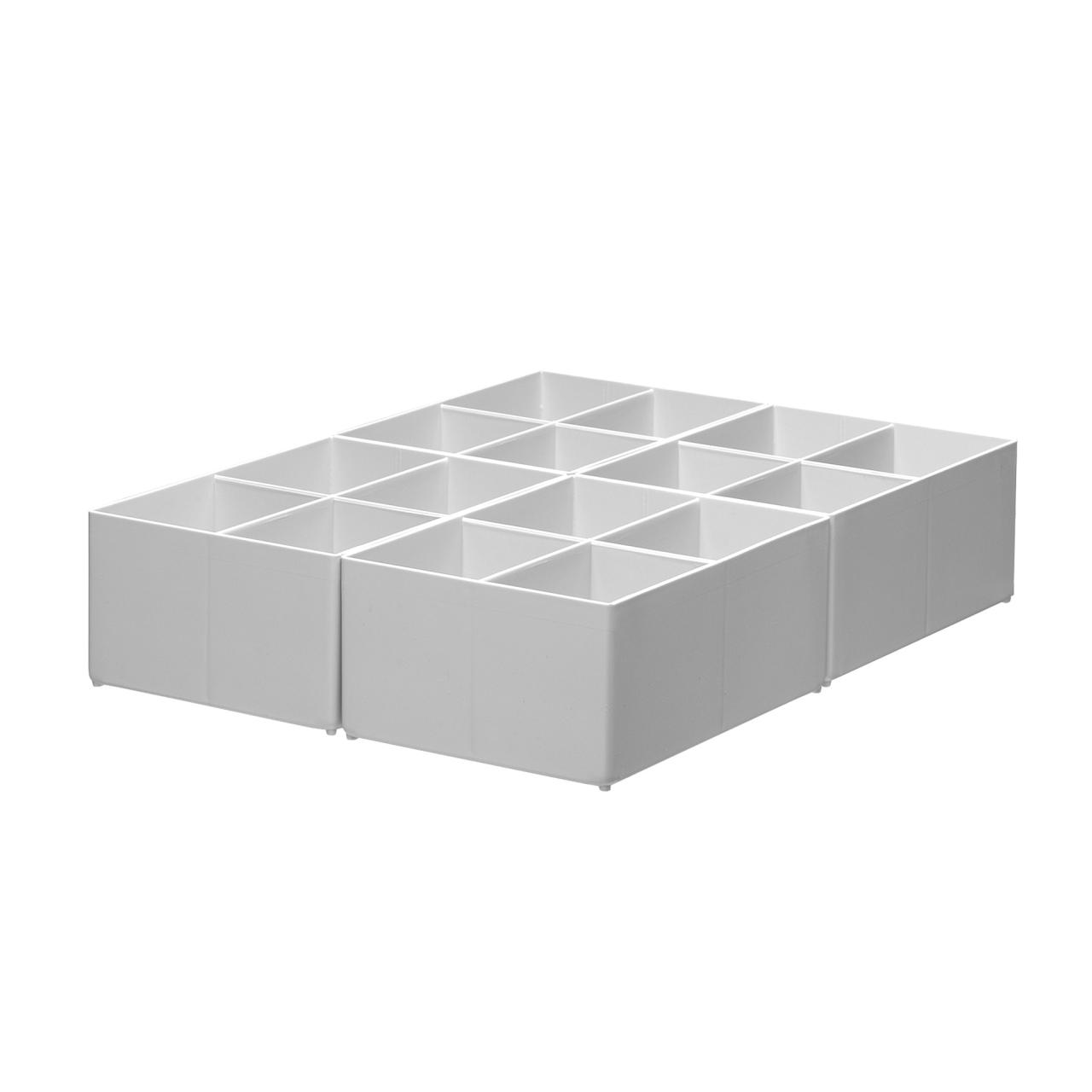 Insert Boxes, high, 4 boxes per drawer, 4 compartments