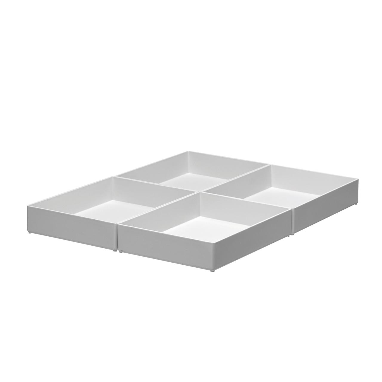 Insert Boxes, semi-high, 4 boxes per drawer, 1 compartment