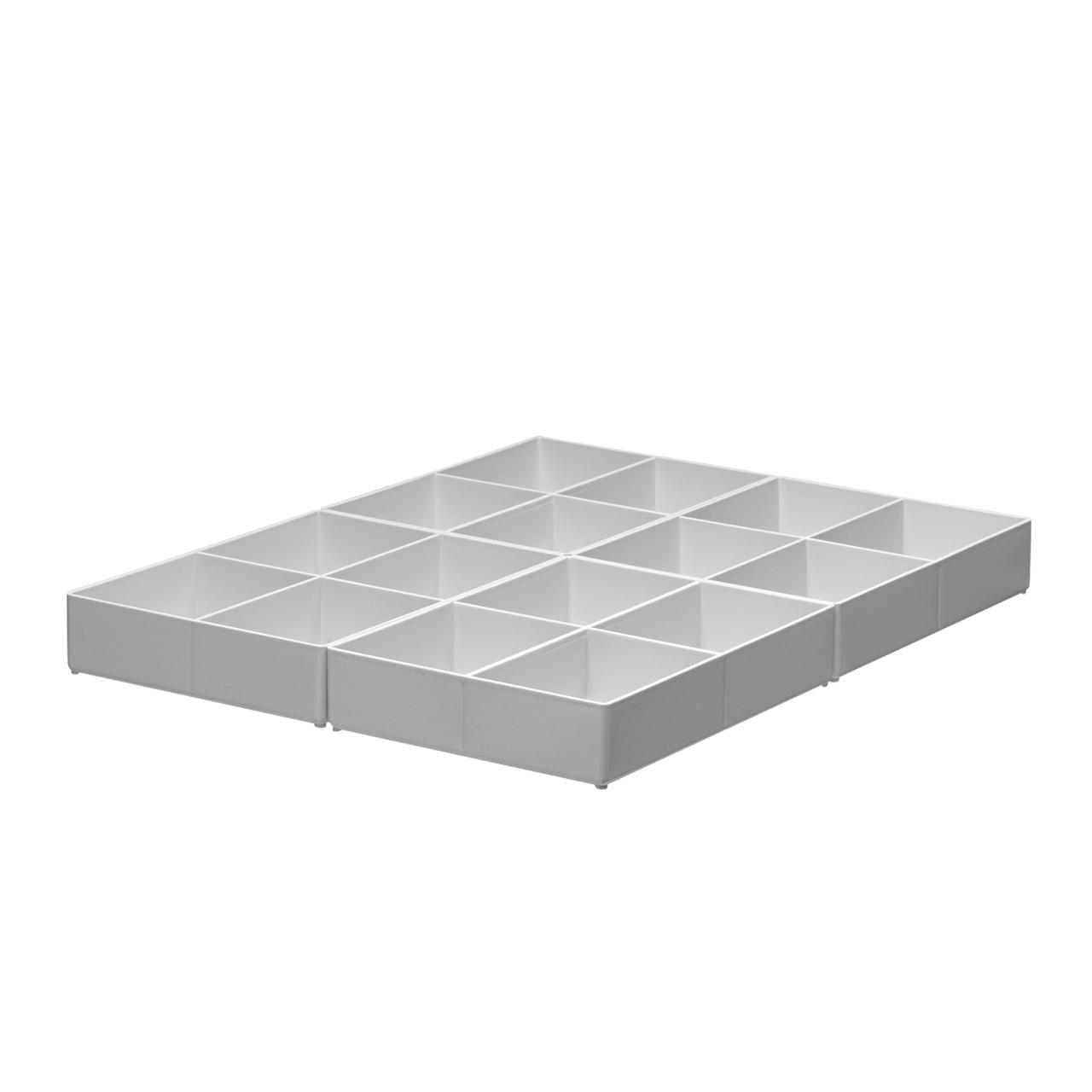 Insert Boxes, semi-high, 4 boxes per drawer, 4 compartments