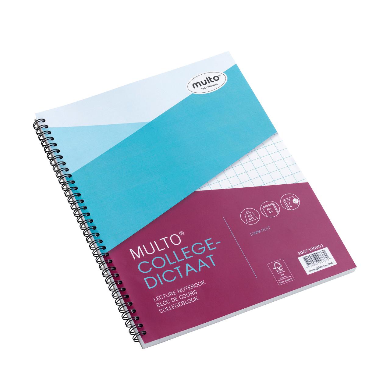 Multo Notebook, A4, Squared 10 mm, 23 rings