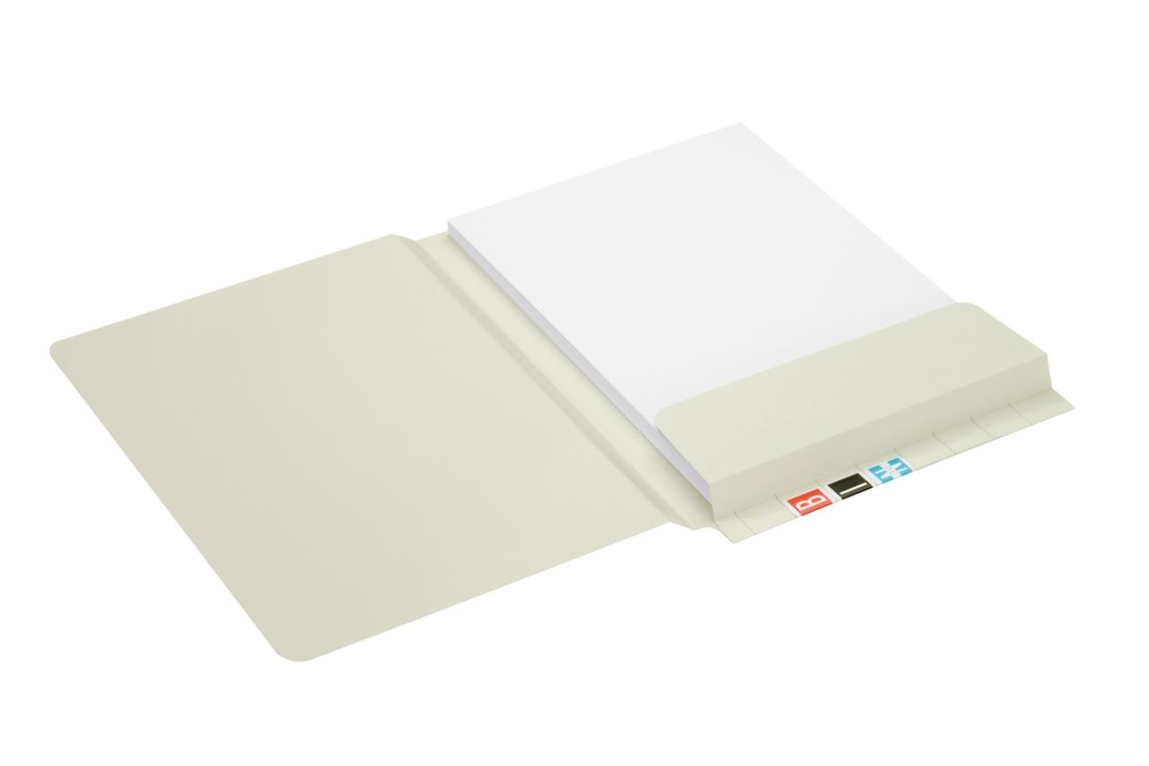 Secolor File Folder with Flap and End Tab, A4, 100% recycled cardboard, FSC®