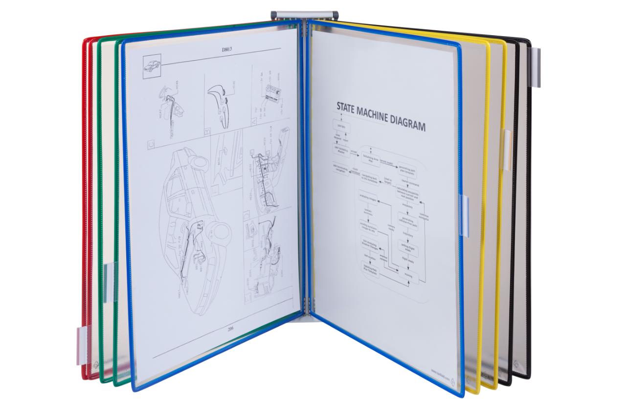 Tarifold Magnetic Wall Document Display System, A3, 10 Pockets