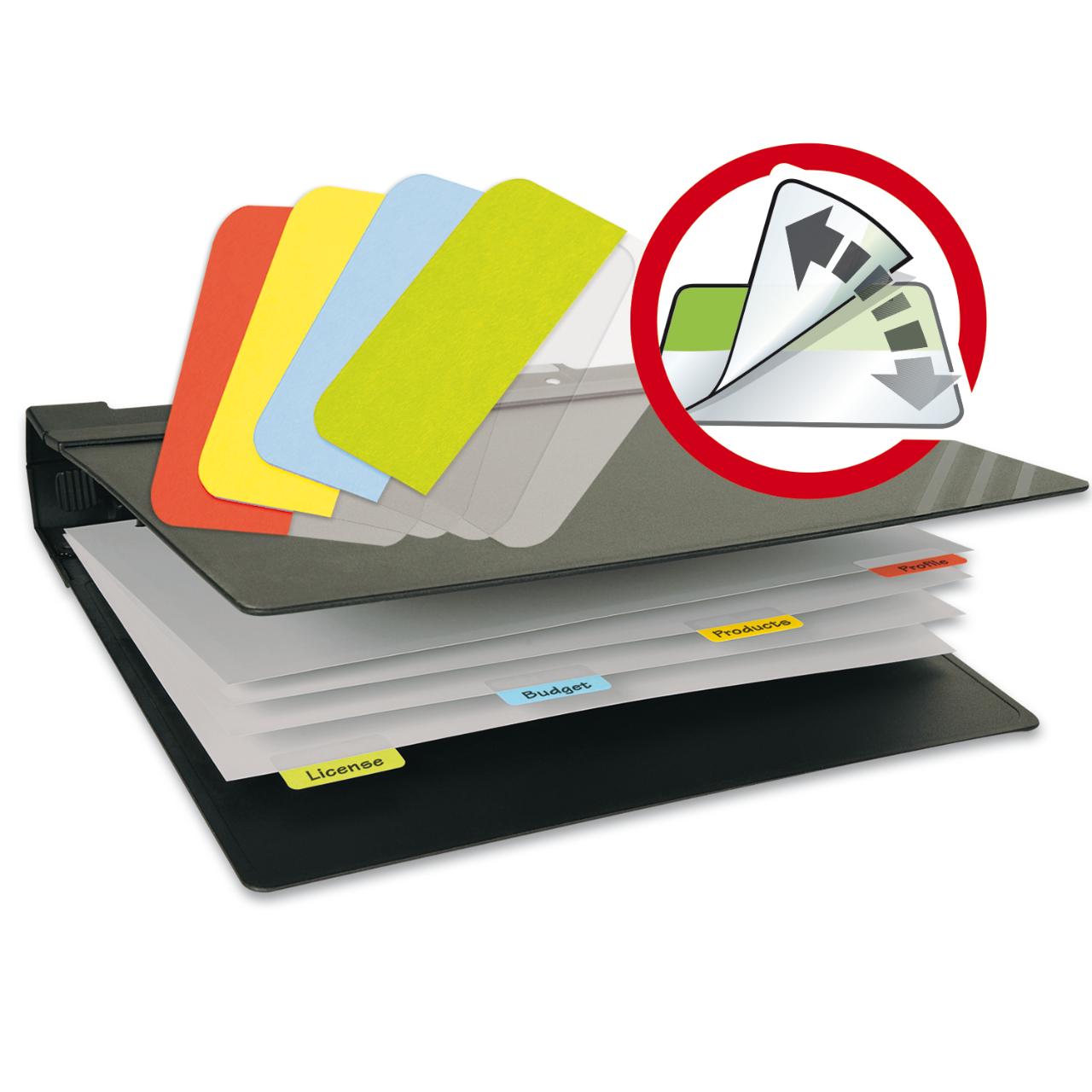 Index Tabs, Repositionable, 12 x 40 mm